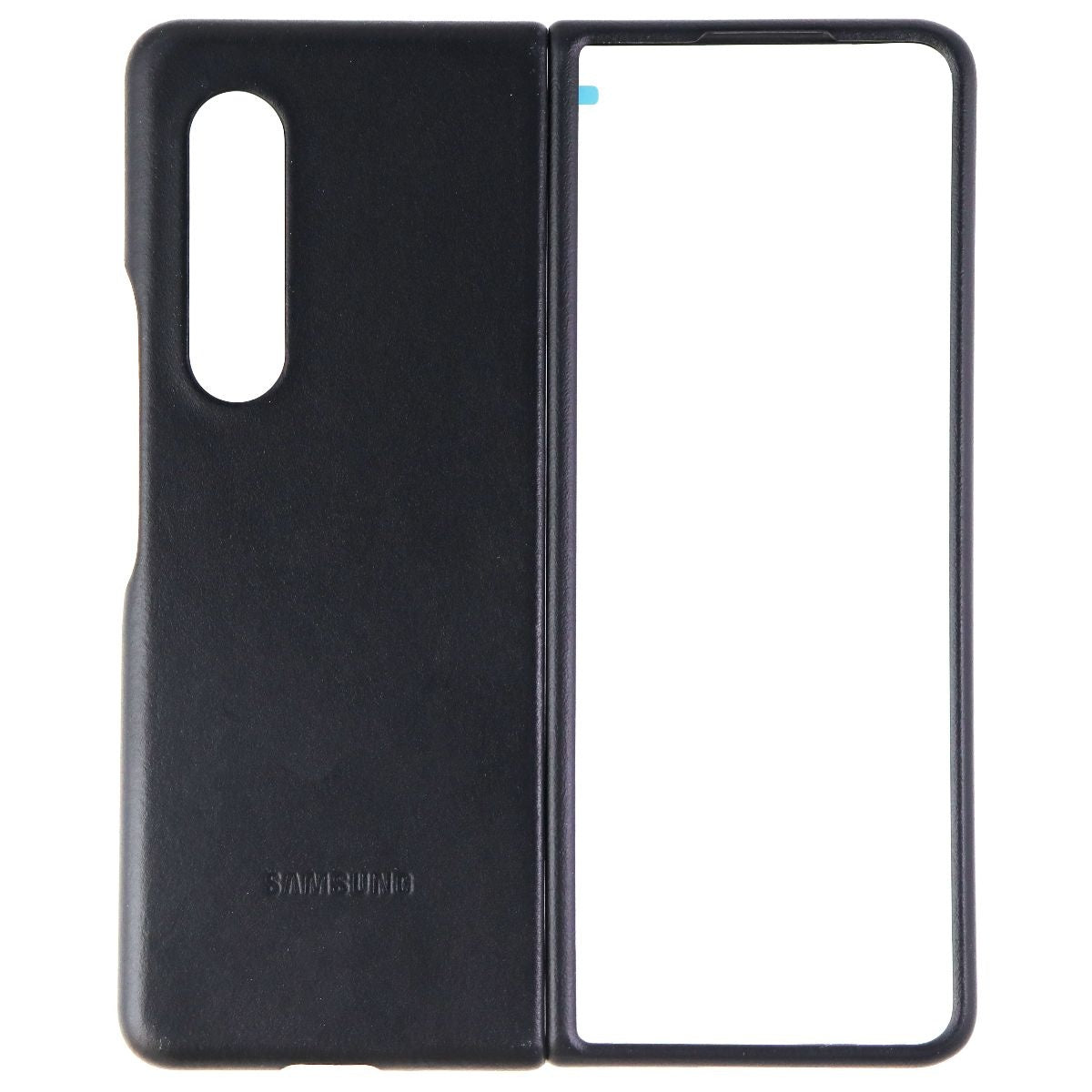 Samsung Leather Protective Cover for Galaxy Z Fold3 5G - Black (EF-VF926LBEGUS) Cell Phone - Cases, Covers & Skins Samsung    - Simple Cell Bulk Wholesale Pricing - USA Seller