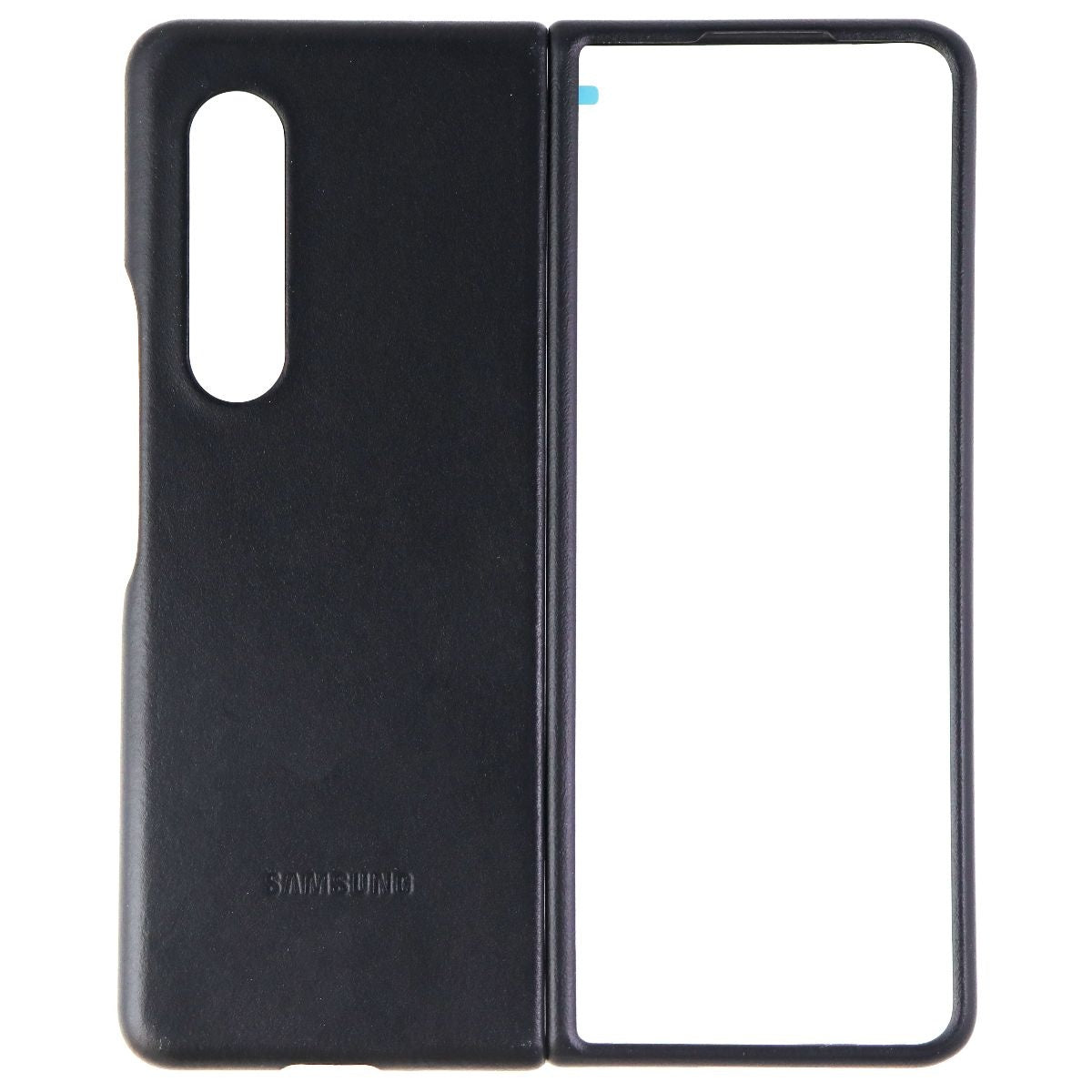 Samsung Leather Protective Cover for Galaxy Z Fold3 5G - Black (EF-VF926LBEGUS) Cell Phone - Cases, Covers & Skins Samsung - Simple Cell Bulk Wholesale Pricing - USA Seller