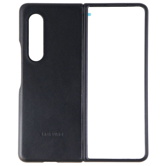 Samsung Leather Protective Cover for Galaxy Z Fold3 5G - Black (EF-VF926LBEGUS) Cell Phone - Cases, Covers & Skins Samsung - Simple Cell Bulk Wholesale Pricing - USA Seller
