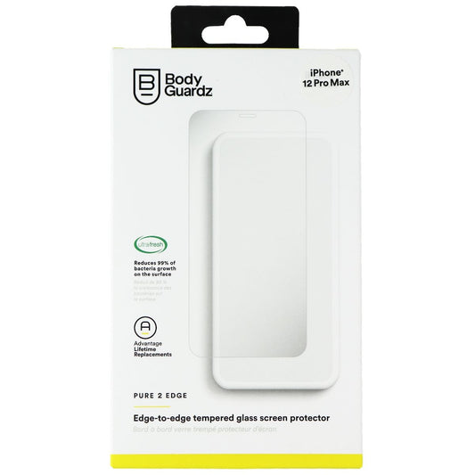 Bodyguardz Pure 2 Edge Tempered Glass Screen Protector for iPhone 12 Pro Max Cell Phone - Screen Protectors BODYGUARDZ    - Simple Cell Bulk Wholesale Pricing - USA Seller
