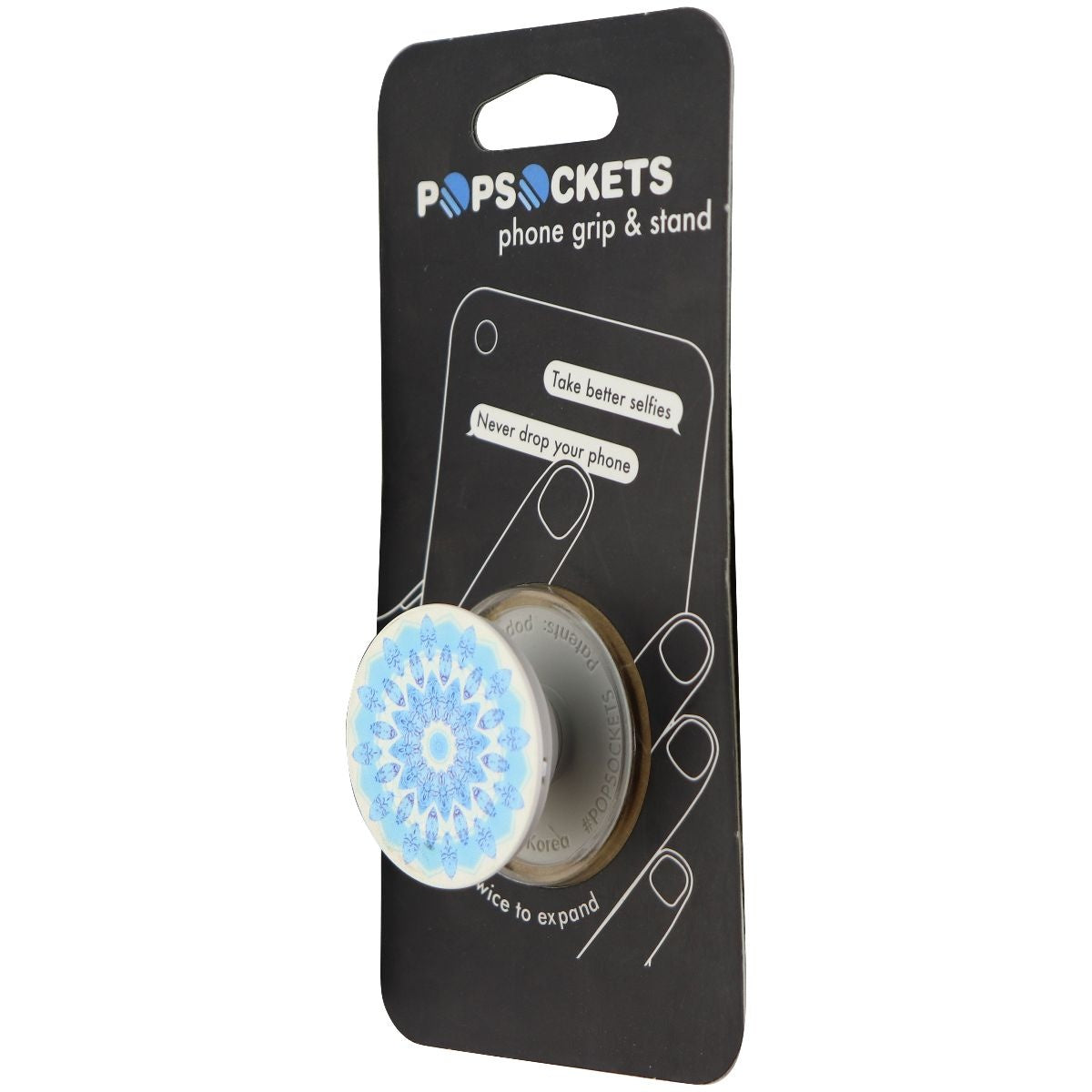 PopSockets: Collapsible Grip and Stand for Phones and Tablets - Blue Ice Star Cell Phone - Mounts & Holders PopSockets - Simple Cell Bulk Wholesale Pricing - USA Seller