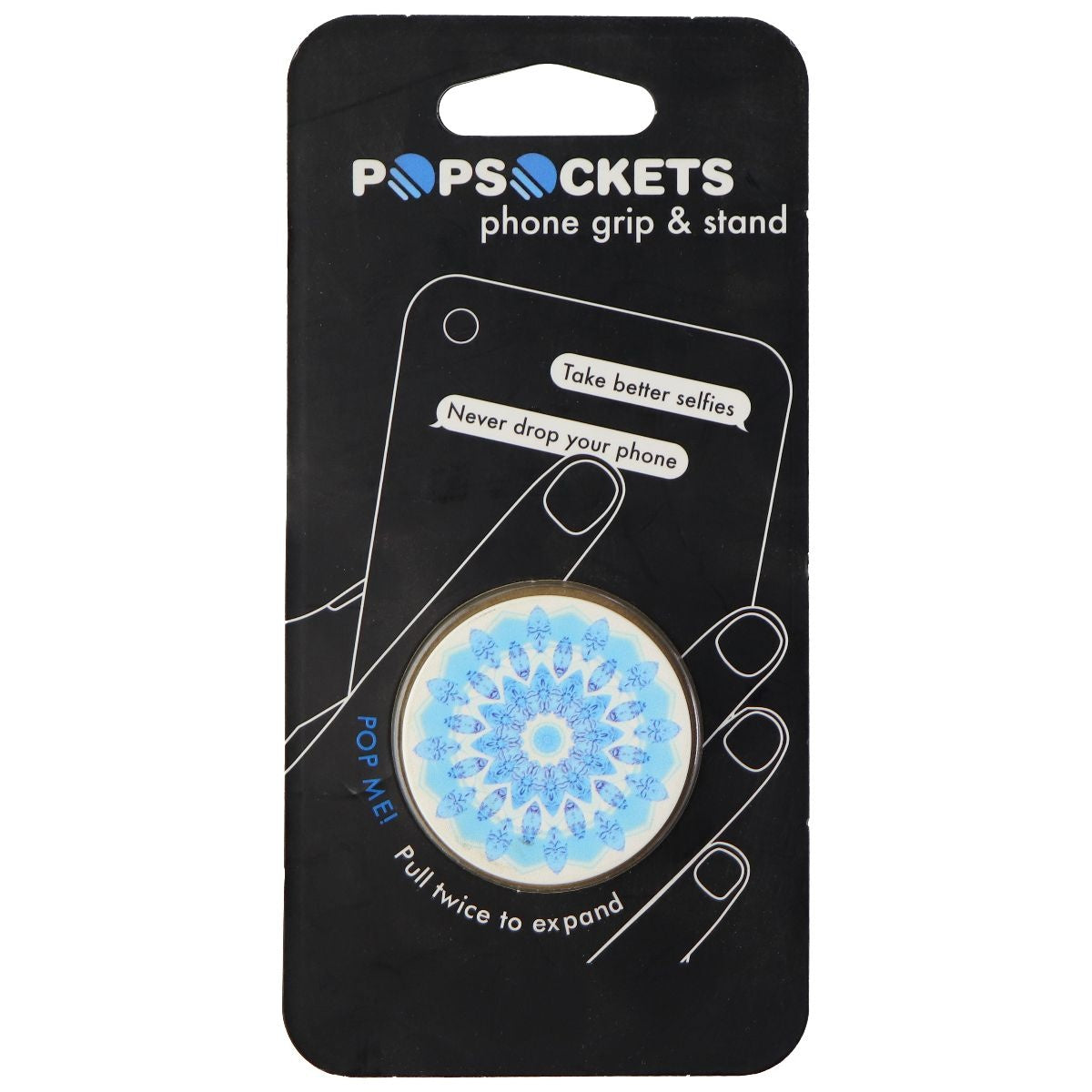 PopSockets: Collapsible Grip and Stand for Phones and Tablets - Blue Ice Star Cell Phone - Mounts & Holders PopSockets - Simple Cell Bulk Wholesale Pricing - USA Seller