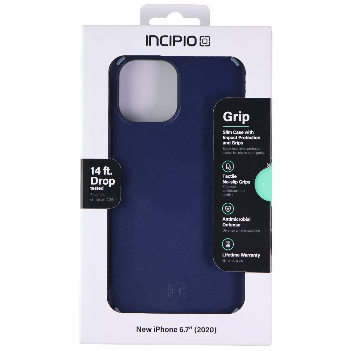 Incipio Grip Series Case for Apple iPhone 12 Pro Max - Insignia Blue Cell Phone - Cases, Covers & Skins Incipio - Simple Cell Bulk Wholesale Pricing - USA Seller