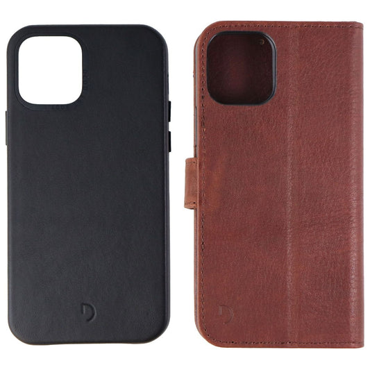 Decoded Premium 2 Case Bundle for iPhone 12 Pro & iPhone 12 - 1 Black & 1 Brown Cell Phone - Cases, Covers & Skins Decoded - Simple Cell Bulk Wholesale Pricing - USA Seller