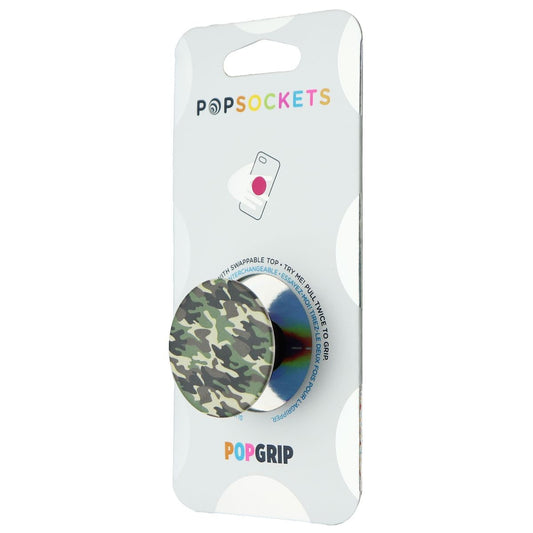 PopSockets PopGrip Expanding Stand and Grip with a Swappable Top - Woodland Camo Cell Phone - Mounts & Holders PopSockets    - Simple Cell Bulk Wholesale Pricing - USA Seller