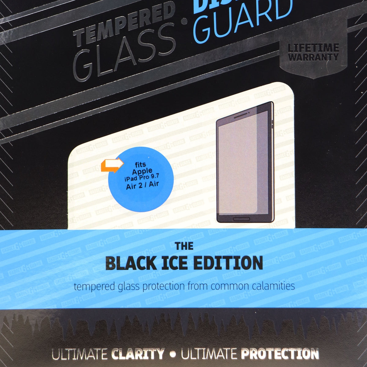 Gadget Guard Black Ice Tempered Glass Screen Protector iPad Air 2/iPad Pro 9.7 iPad/Tablet Accessories - Screen Protectors Gadget Guard - Simple Cell Bulk Wholesale Pricing - USA Seller