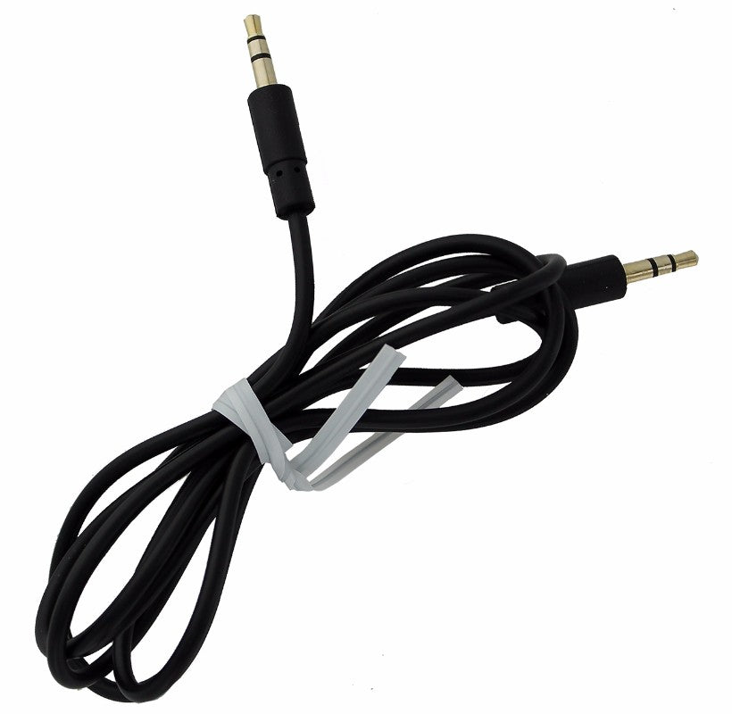 Generic 3.5mm Male to Male Auxiliary Audio Cable-Black Portable Audio - Cables & Adapters Unbranded - Simple Cell Bulk Wholesale Pricing - USA Seller