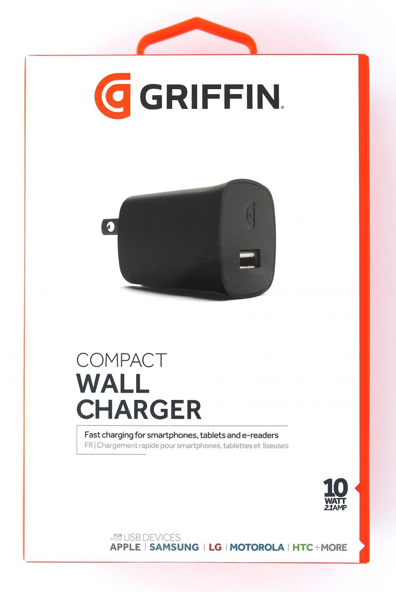 Griffin 10W USB Wall Charger for iPad Tablets or Smartphones - Black iPad/Tablet Accessories - Chargers & Sync Cables Griffin - Simple Cell Bulk Wholesale Pricing - USA Seller