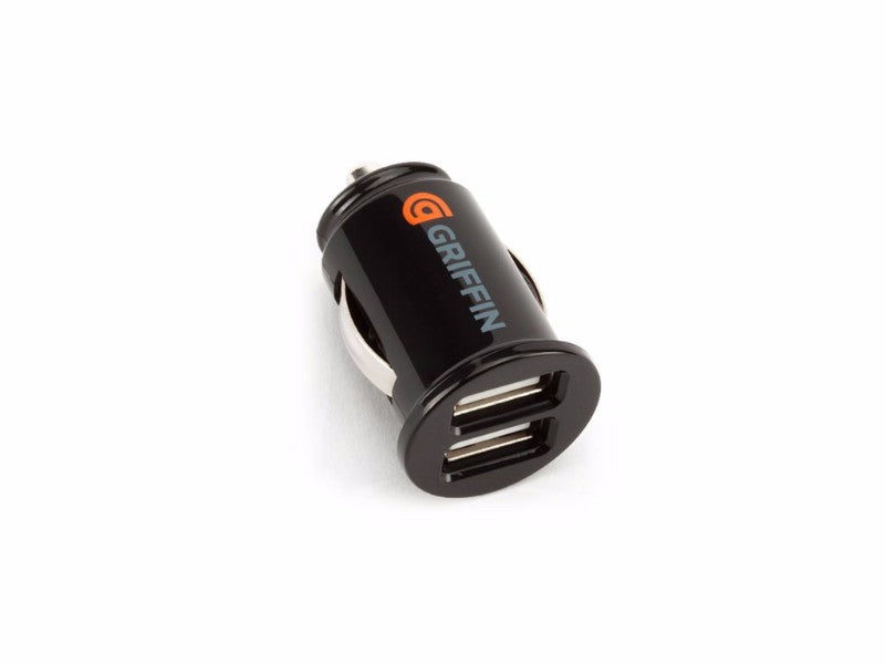 Griffin Power Jolt 1 Amp Dual USB Car Charger Adapter Black Cell Phone - Chargers & Cradles Griffin - Simple Cell Bulk Wholesale Pricing - USA Seller