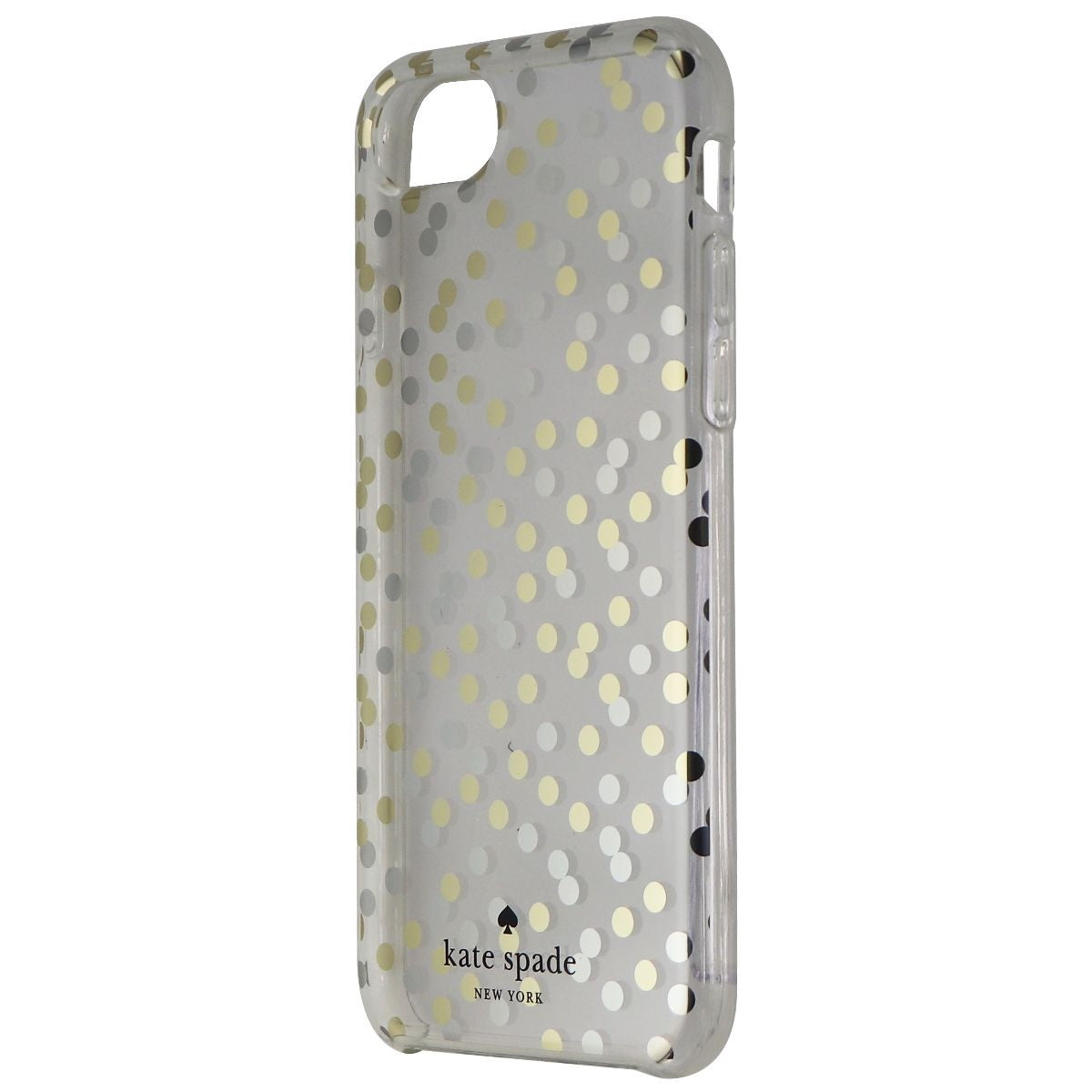 Kate Spade New York Hardshell Case for Apple iPhone 7 8 - Clear/Silver Gold Dots Cell Phone - Cases, Covers & Skins Kate Spade - Simple Cell Bulk Wholesale Pricing - USA Seller
