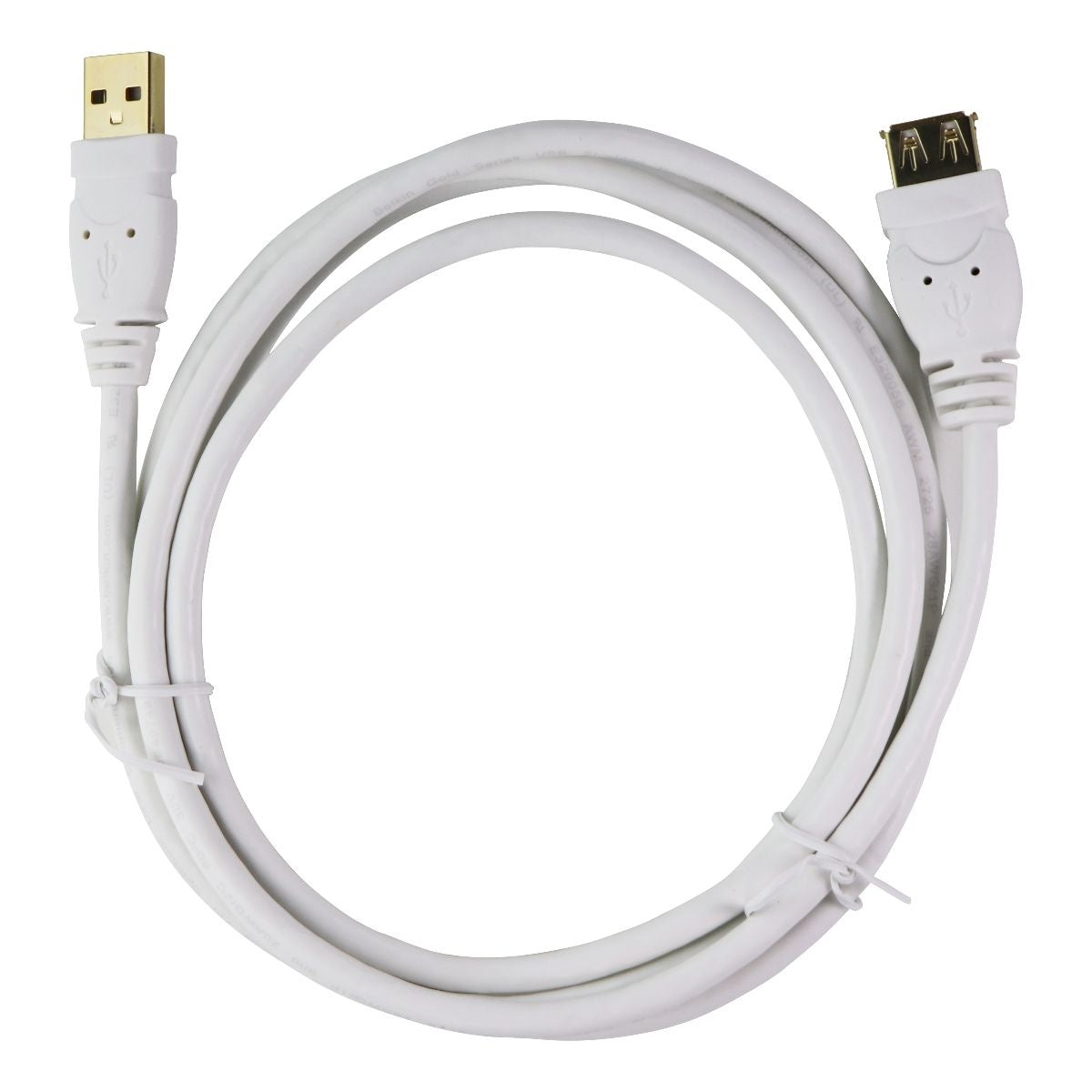 2x Belkin (HA154ZM/A) Extension Data Cables for USB Devices - White Cell Phone - Cables & Adapters Belkin    - Simple Cell Bulk Wholesale Pricing - USA Seller