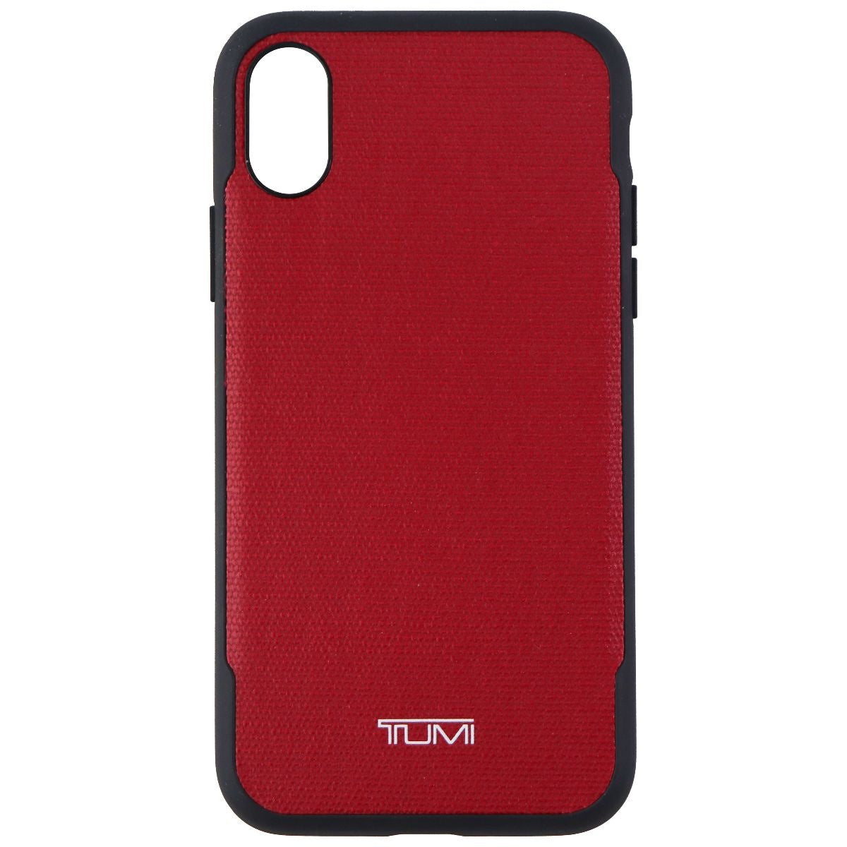 Tumi Canvas Co-Mold Series Hybrid Case for Apple iPhone Xs/X - Red Canvas/Black Cell Phone - Cases, Covers & Skins Tumi    - Simple Cell Bulk Wholesale Pricing - USA Seller