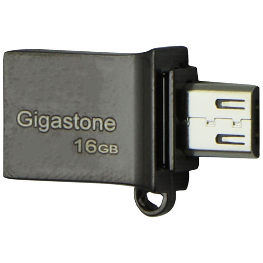 Gigastone OTG 16GB USB 3.0 Metal Flash Drive - Black (GS-U316OTG-R) Digital Storage - USB Flash Drives Gigastone    - Simple Cell Bulk Wholesale Pricing - USA Seller