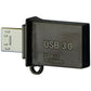 Gigastone OTG 16GB USB 3.0 Metal Flash Drive - Black (GS-U316OTG-R) Digital Storage - USB Flash Drives Gigastone - Simple Cell Bulk Wholesale Pricing - USA Seller