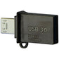 Gigastone OTG 16GB USB 3.0 Metal Flash Drive - Black (GS-U316OTG-R) Digital Storage - USB Flash Drives Gigastone    - Simple Cell Bulk Wholesale Pricing - USA Seller