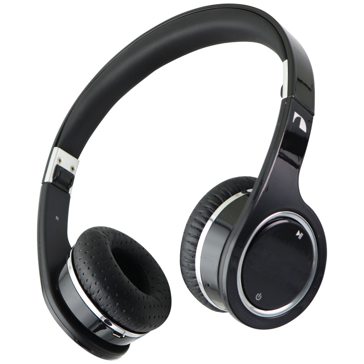 Nakamichi Bluetooth Wireless On-The Ear Headphones with Microphone - Black Portable Audio - Headphones Nakamichi - Simple Cell Bulk Wholesale Pricing - USA Seller
