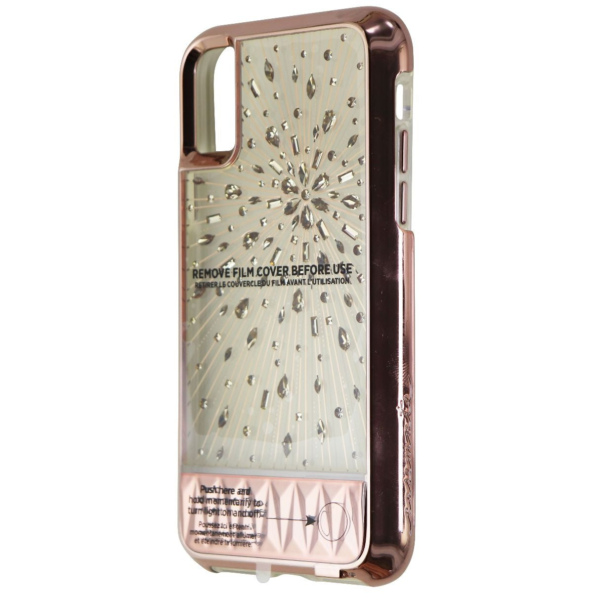 Case-Mate Luminescent Light Case and Glass Screen for iPhone Xs & X - Rose Gold Cell Phone - Cases, Covers & Skins Case-Mate - Simple Cell Bulk Wholesale Pricing - USA Seller