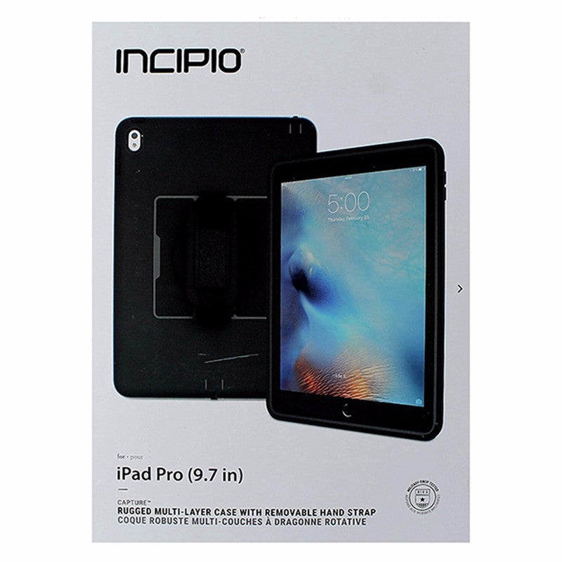 Incipio Capture Multi Layer Case for iPad Pro 9.7" with Hand Strap - Black iPad/Tablet Accessories - Cases, Covers, Keyboard Folios Incipio - Simple Cell Bulk Wholesale Pricing - USA Seller
