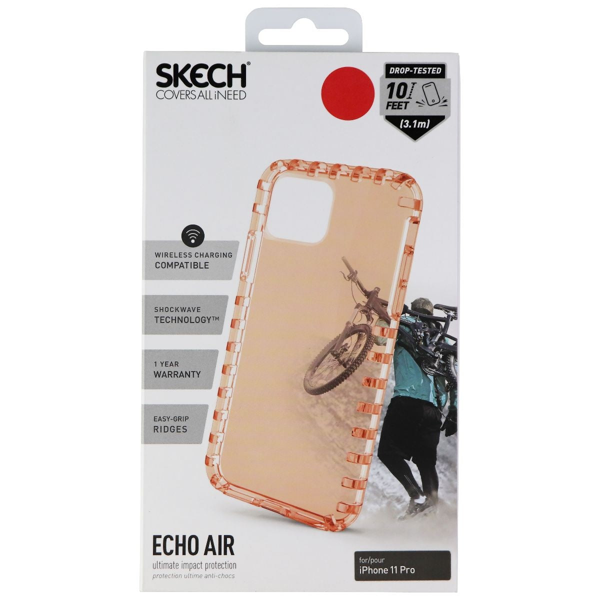 Skech Echo Air Impact Protection Case for Apple iPhone 11 Pro - Coral Cell Phone - Cases, Covers & Skins Skech    - Simple Cell Bulk Wholesale Pricing - USA Seller