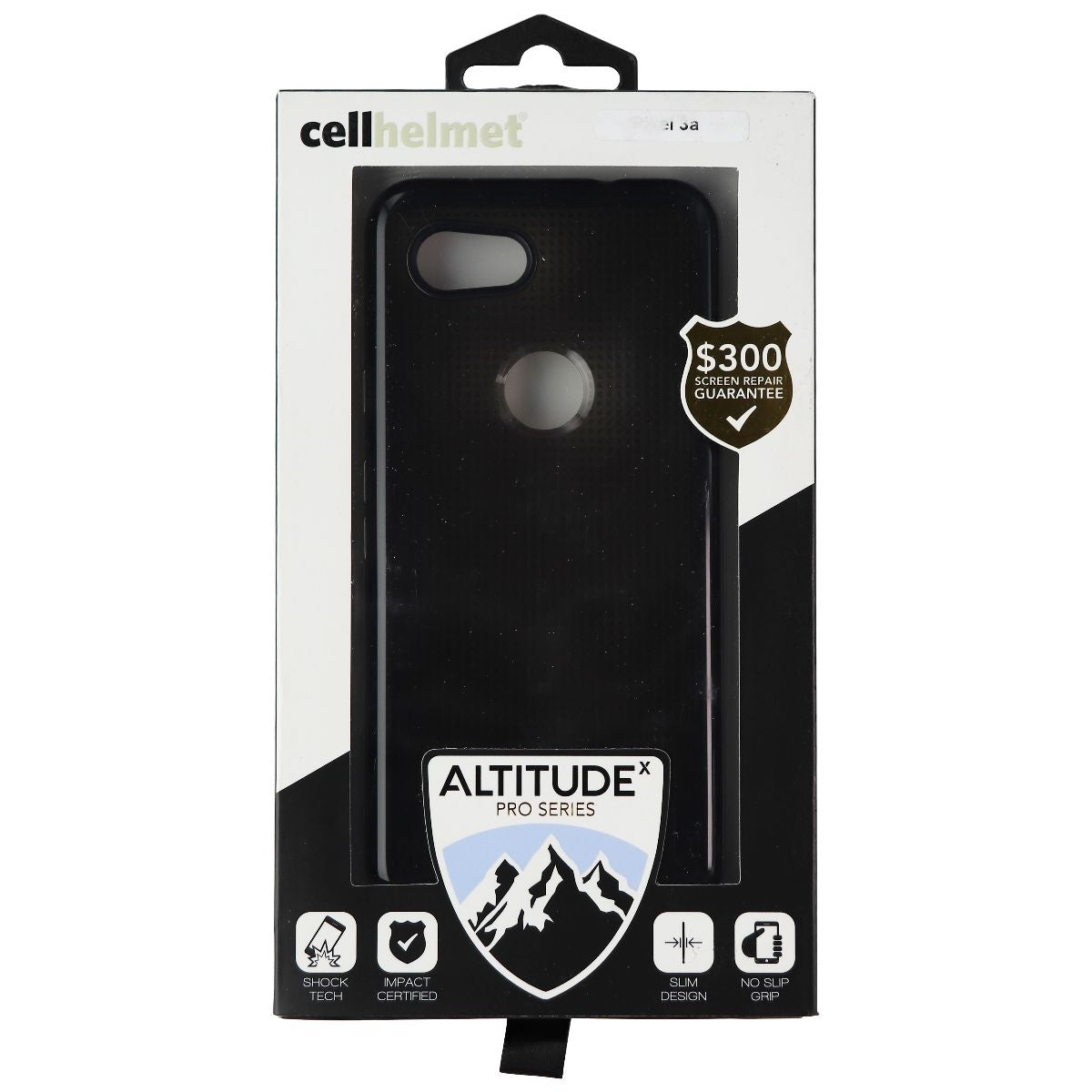 CellHelmet Altitude X PRO Series Gel Case for Google Pixel 3a - Black Cell Phone - Cases, Covers & Skins CellHelmet    - Simple Cell Bulk Wholesale Pricing - USA Seller