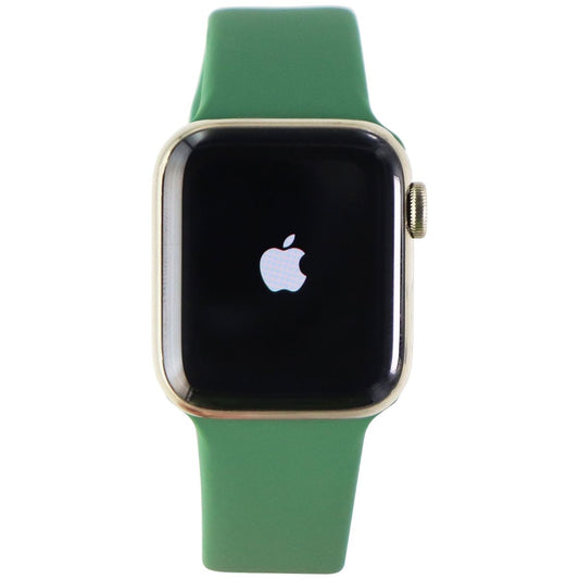 Apple Watch Series 6 (GPS + LTE) A2293 40mm Gold Stainless Steel/Green Sp Band Smart Watches Apple - Simple Cell Bulk Wholesale Pricing - USA Seller