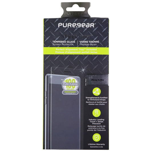 PureGear Steel 360 Tempered Glass Screen Protector for iPhone Xs Max - Clear Cell Phone - Screen Protectors PureGear    - Simple Cell Bulk Wholesale Pricing - USA Seller