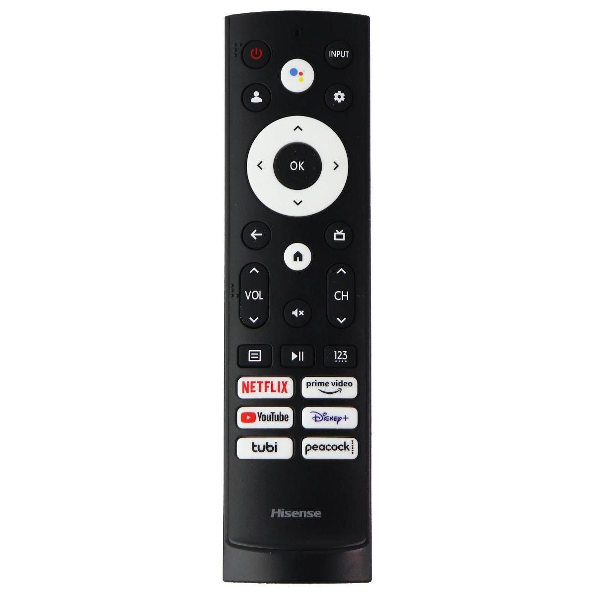 Hisense OEM Remote Control (ERF3M90H) for Select Hisense TVs - Black TV, Video & Audio Accessories - Remote Controls Hisense    - Simple Cell Bulk Wholesale Pricing - USA Seller