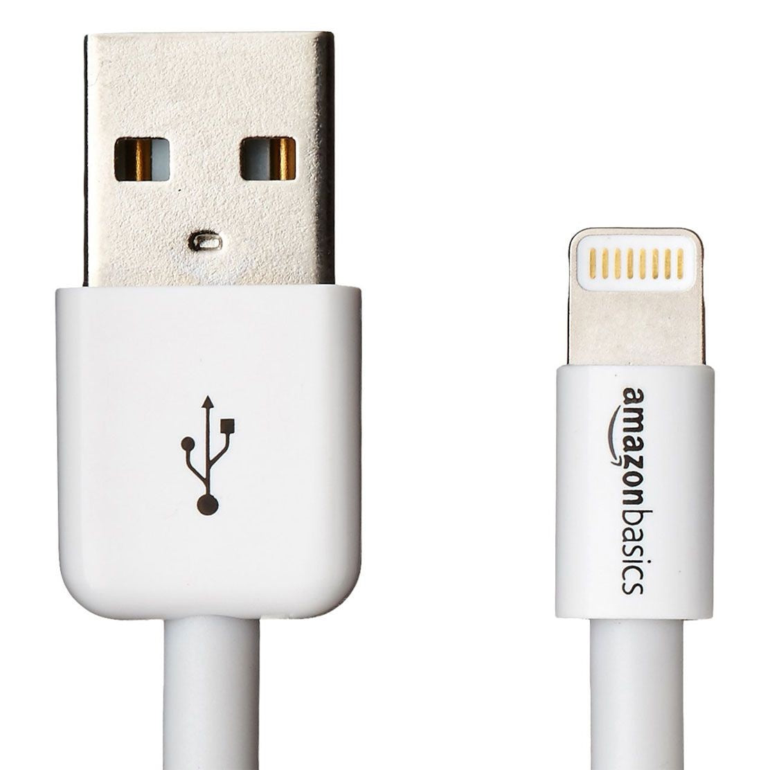 Amazon Basics (3ft) MFi Certified USB Cable for iPhone/iPad/iPod - White Cell Phone - Cables & Adapters AmazonBasics - Simple Cell Bulk Wholesale Pricing - USA Seller