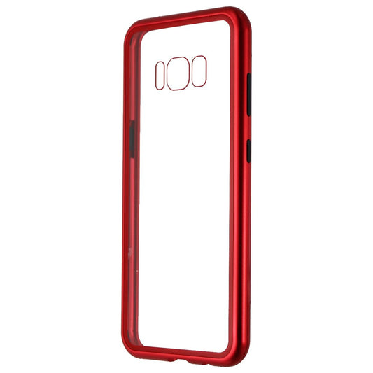 Zore Hybrid Glass Series Case for Samsung Galaxy S8 - Clear/Red Cell Phone - Cases, Covers & Skins Zore    - Simple Cell Bulk Wholesale Pricing - USA Seller
