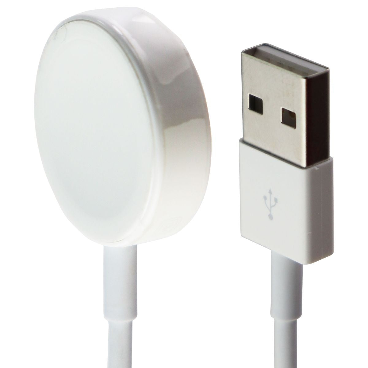 Apple (1m) Magnetic USB Charger for Apple Watch All Series - White (A2056) Smart Watch Accessories - Other Smart Watch Accessories Apple - Simple Cell Bulk Wholesale Pricing - USA Seller