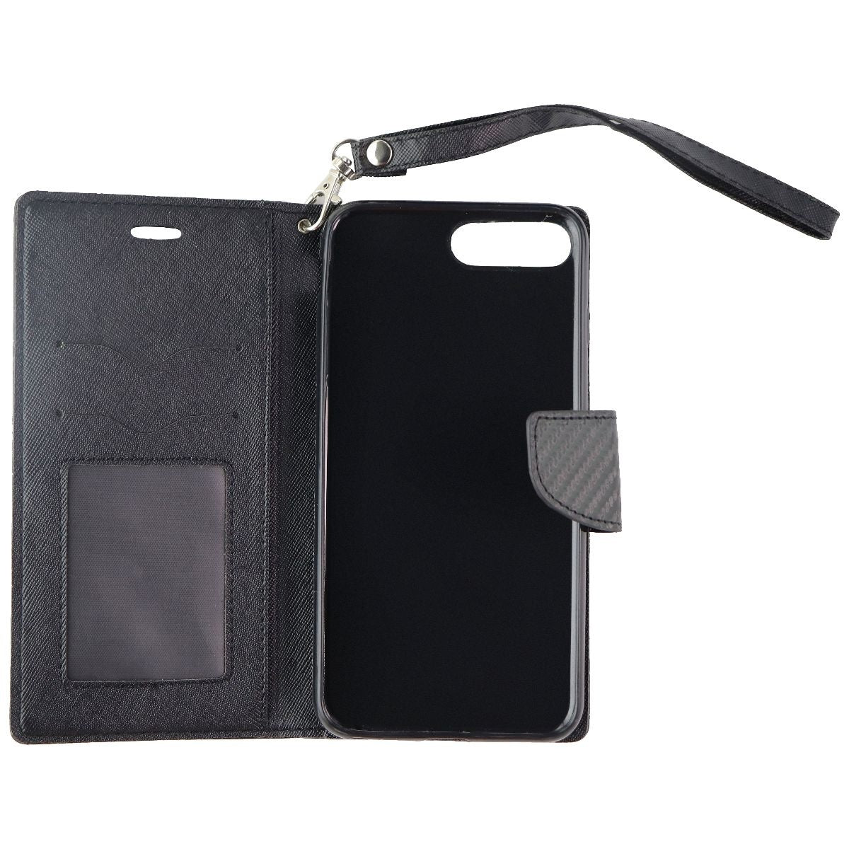 Zizo Protective Folio Wallet Case for iPhone (7+/8+) - Black Cell Phone - Cases, Covers & Skins Zizo    - Simple Cell Bulk Wholesale Pricing - USA Seller