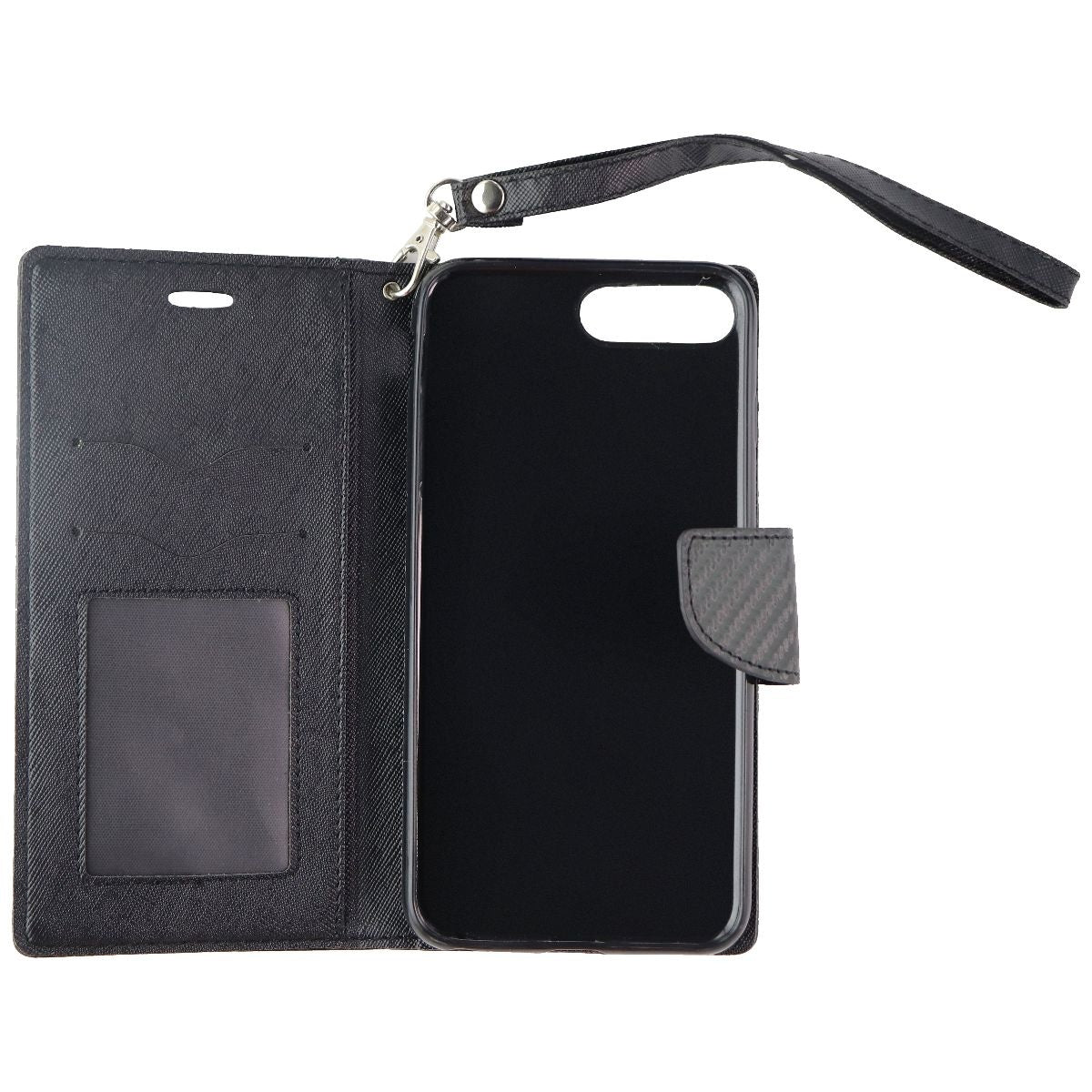Zizo Protective Folio Wallet Case for iPhone (7+/8+) - Black Cell Phone - Cases, Covers & Skins Zizo - Simple Cell Bulk Wholesale Pricing - USA Seller
