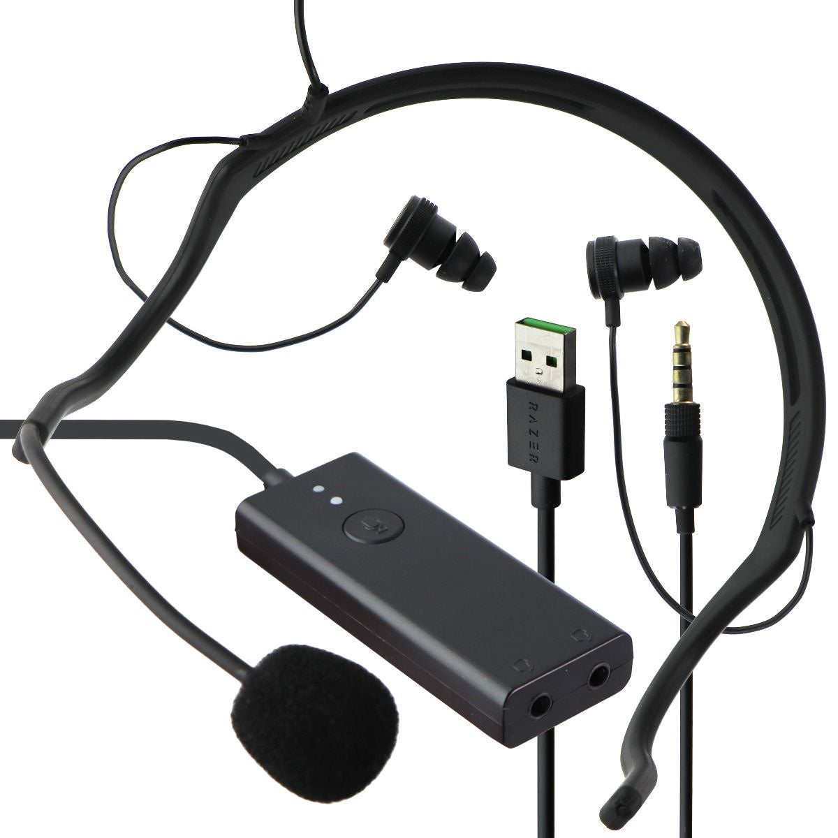 Razer Ifrit: Low Profile Design Professional Grade Headset with Boom Mic - Black Portable Audio - Headphones Razer - Simple Cell Bulk Wholesale Pricing - USA Seller