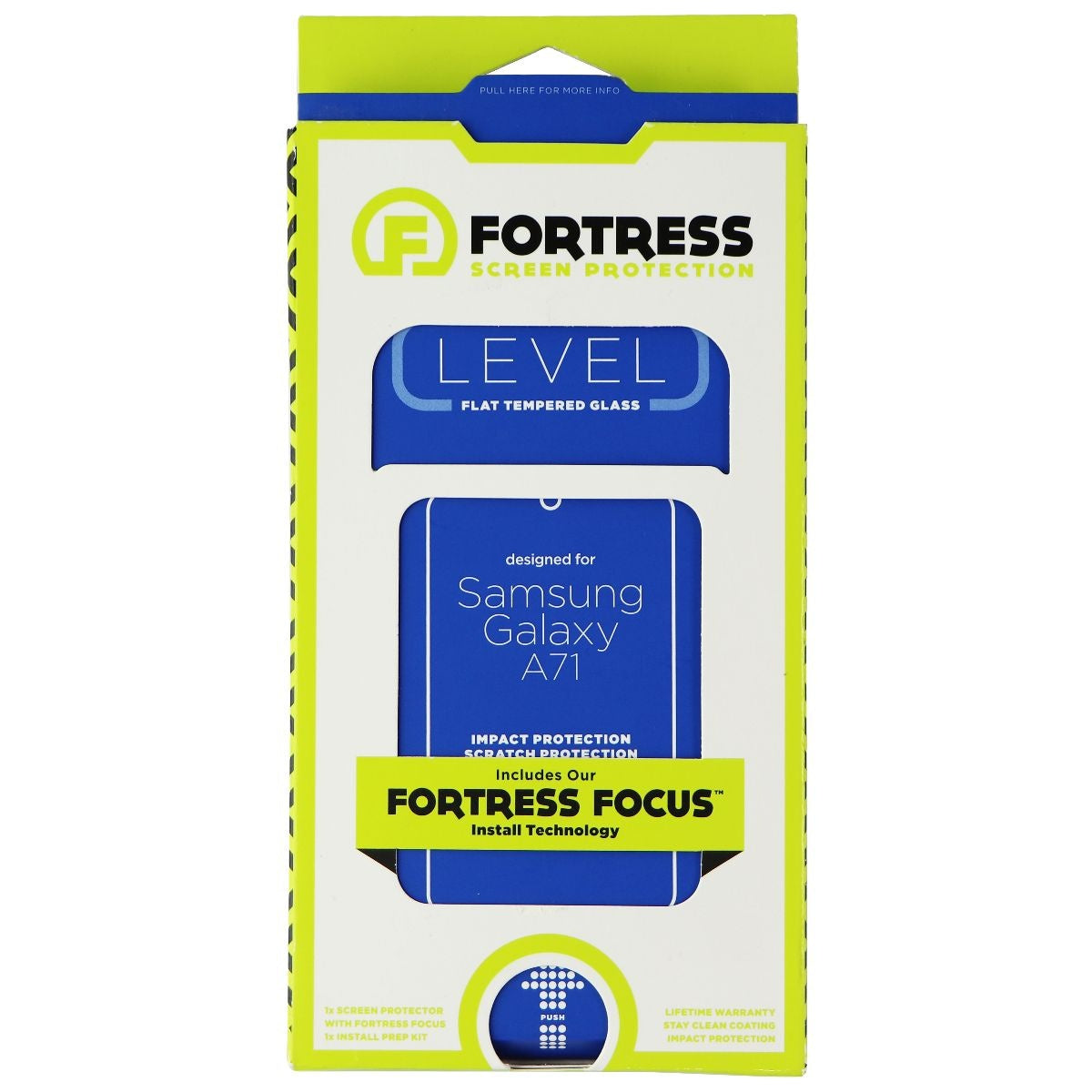 Fortress LEVEL Flat Tempered Glass for Samsung Galaxy A71 - Clear Cell Phone - Screen Protectors Fortress    - Simple Cell Bulk Wholesale Pricing - USA Seller