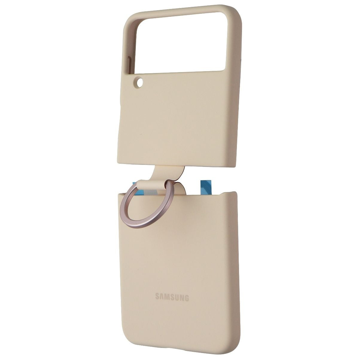 Samsung Official Silicone Cover with Ring for Samsung Galaxy Z Flip4 - Pink Cell Phone - Cases, Covers & Skins Samsung - Simple Cell Bulk Wholesale Pricing - USA Seller