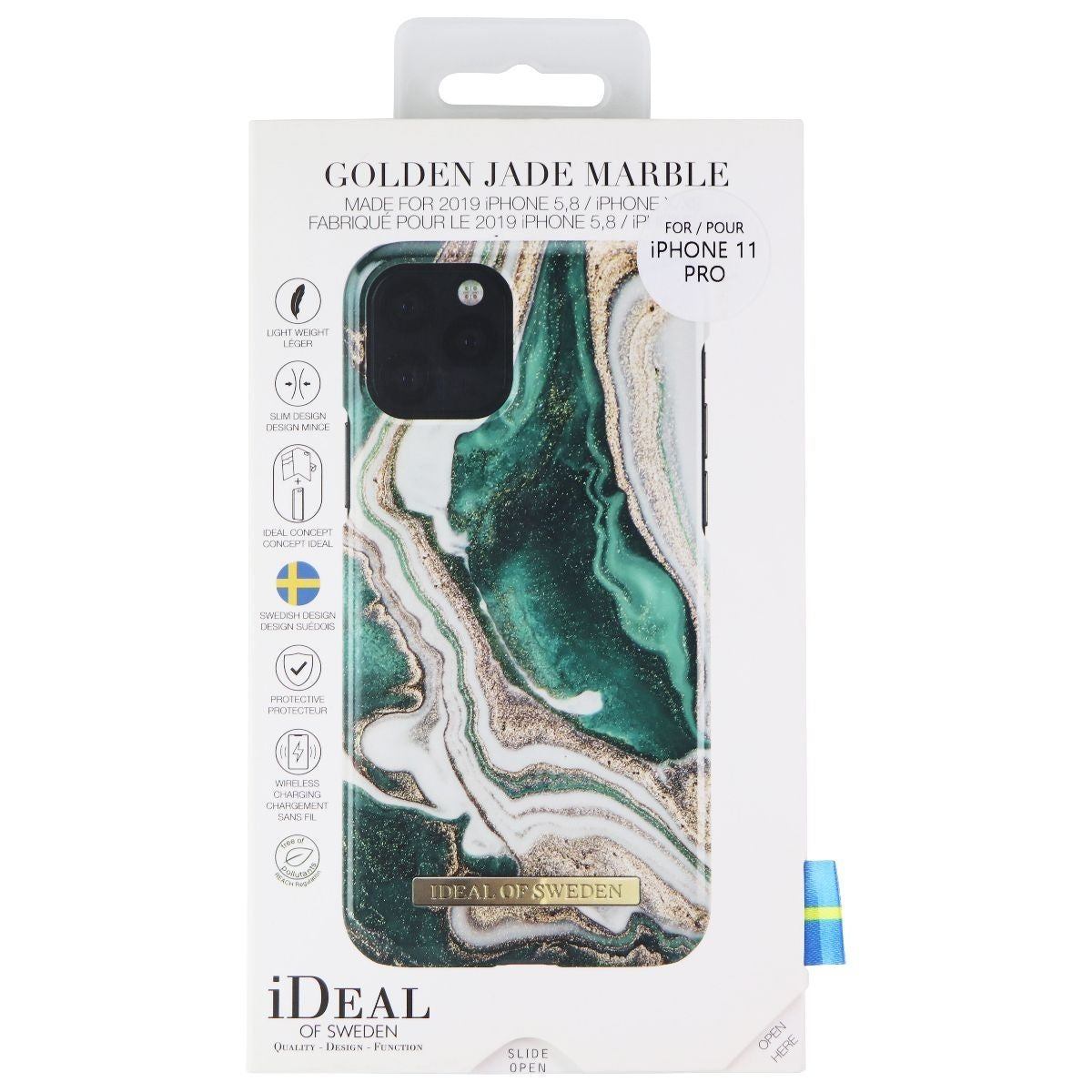 iDeal of Sweden Golden Jade Marble Case for Apple iPhone 11 Pro - Green/Gold Cell Phone - Cases, Covers & Skins iDeal of Sweden    - Simple Cell Bulk Wholesale Pricing - USA Seller