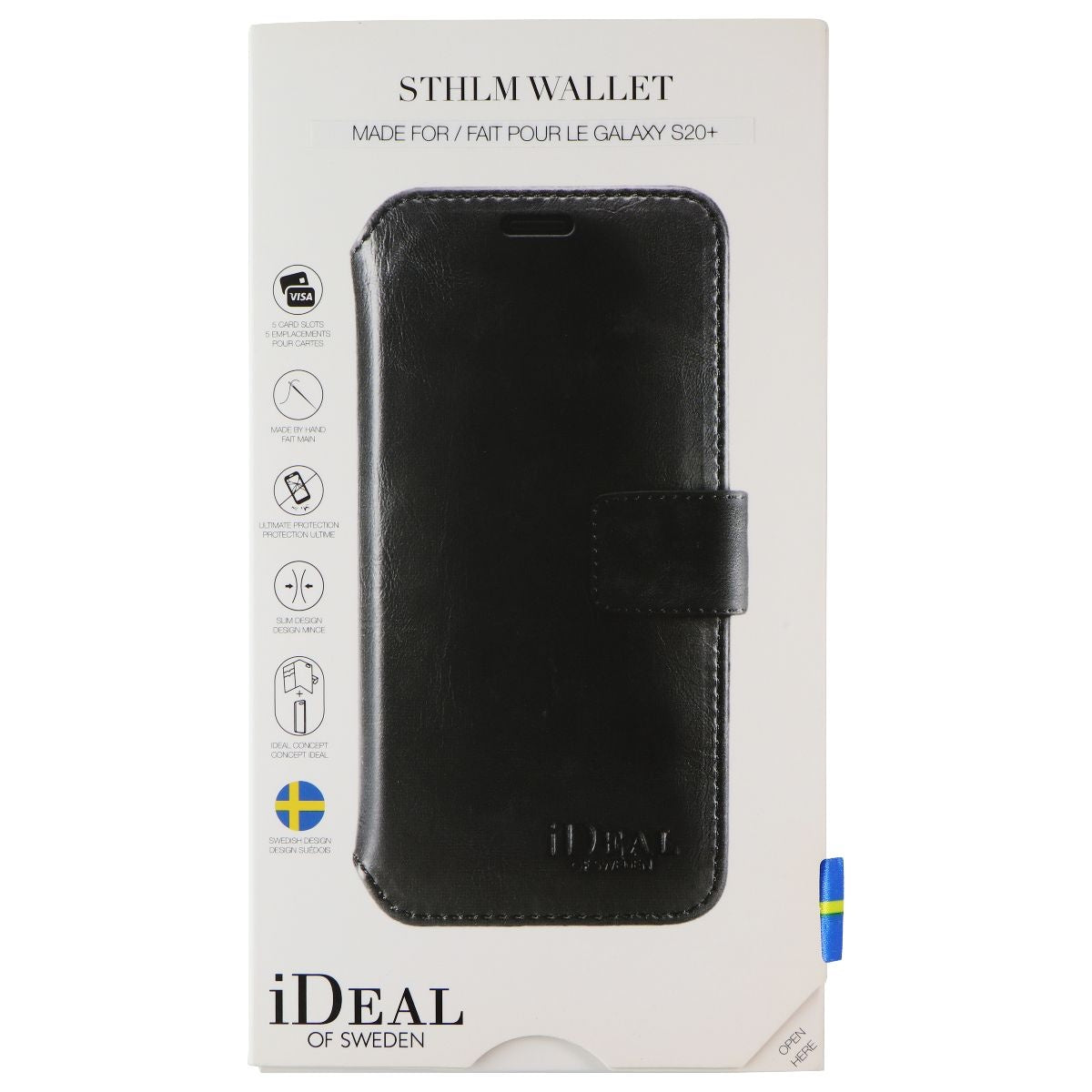 iDeal of Sweden STHLM Wallet Case for Samsung Galaxy (S20+) - Black Cell Phone - Cases, Covers & Skins iDeal - Simple Cell Bulk Wholesale Pricing - USA Seller
