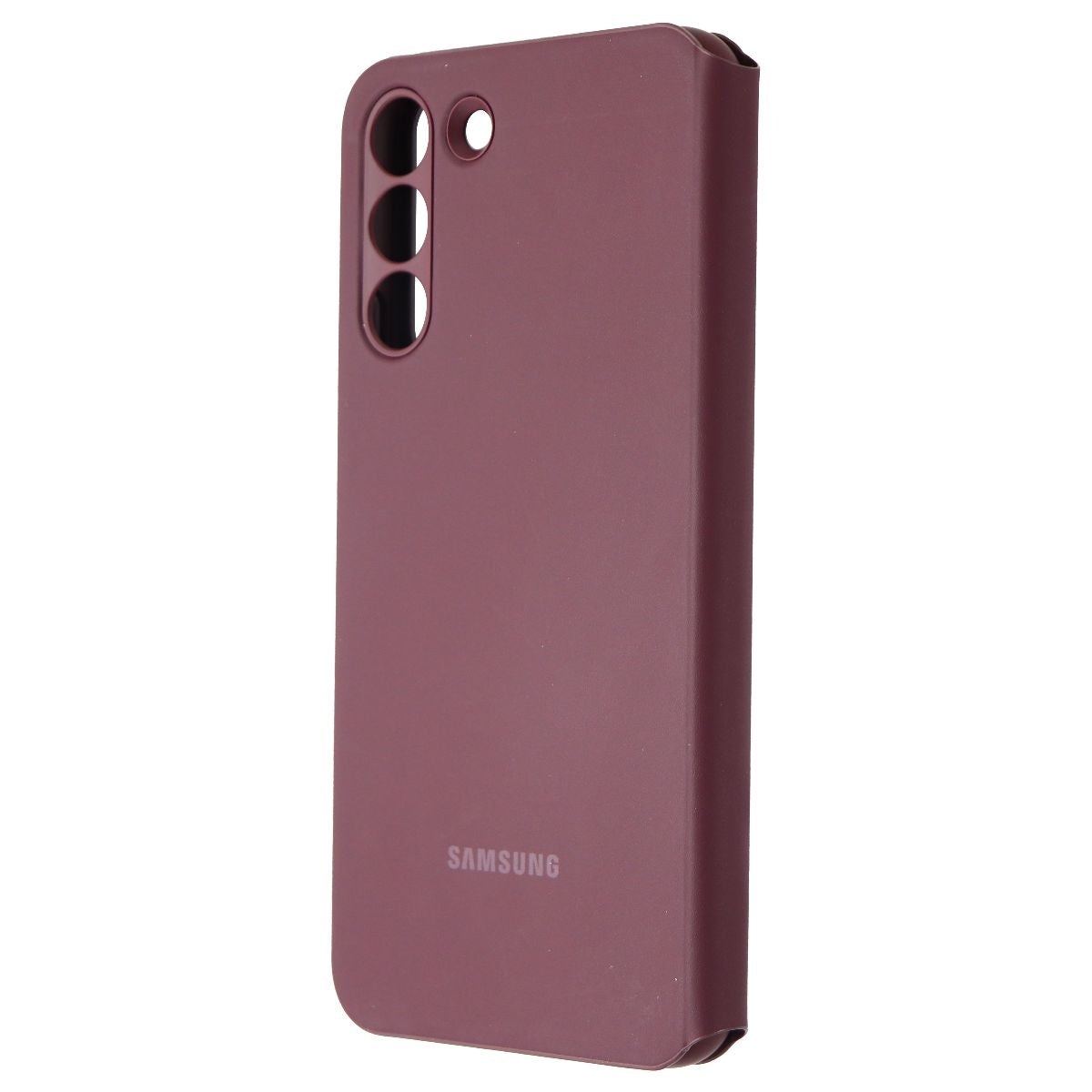 Samsung S-View Flip Cover Series Case for Samsung Galaxy (S22+) - Burgundy Cell Phone - Cases, Covers & Skins Samsung - Simple Cell Bulk Wholesale Pricing - USA Seller