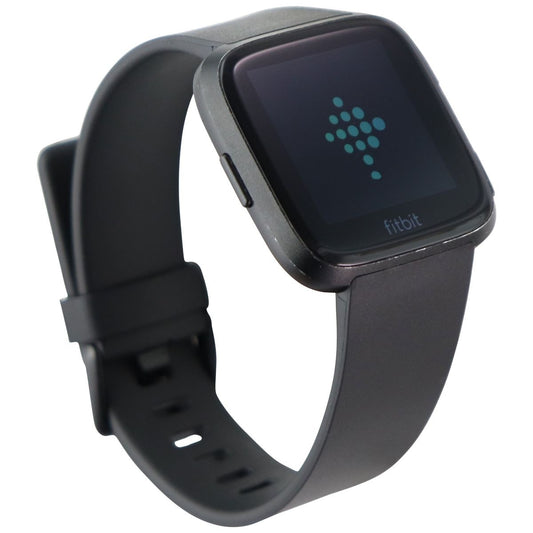 Fitbit Versa (1st Gen) Smart Watch - Black Aluminum/Black Band (FB505) Smart Watches Fitbit    - Simple Cell Bulk Wholesale Pricing - USA Seller