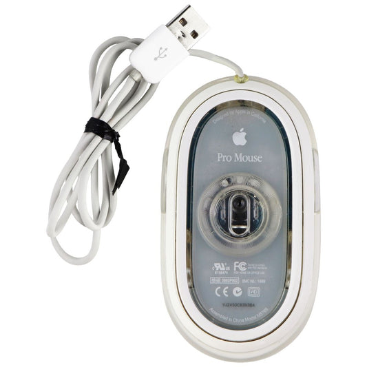 Apple Original OEM Wired USB (Pro Model) Mouse for Mac - Clear/White (M5769) Keyboards/Mice - Mice, Trackballs & Touchpads Apple    - Simple Cell Bulk Wholesale Pricing - USA Seller
