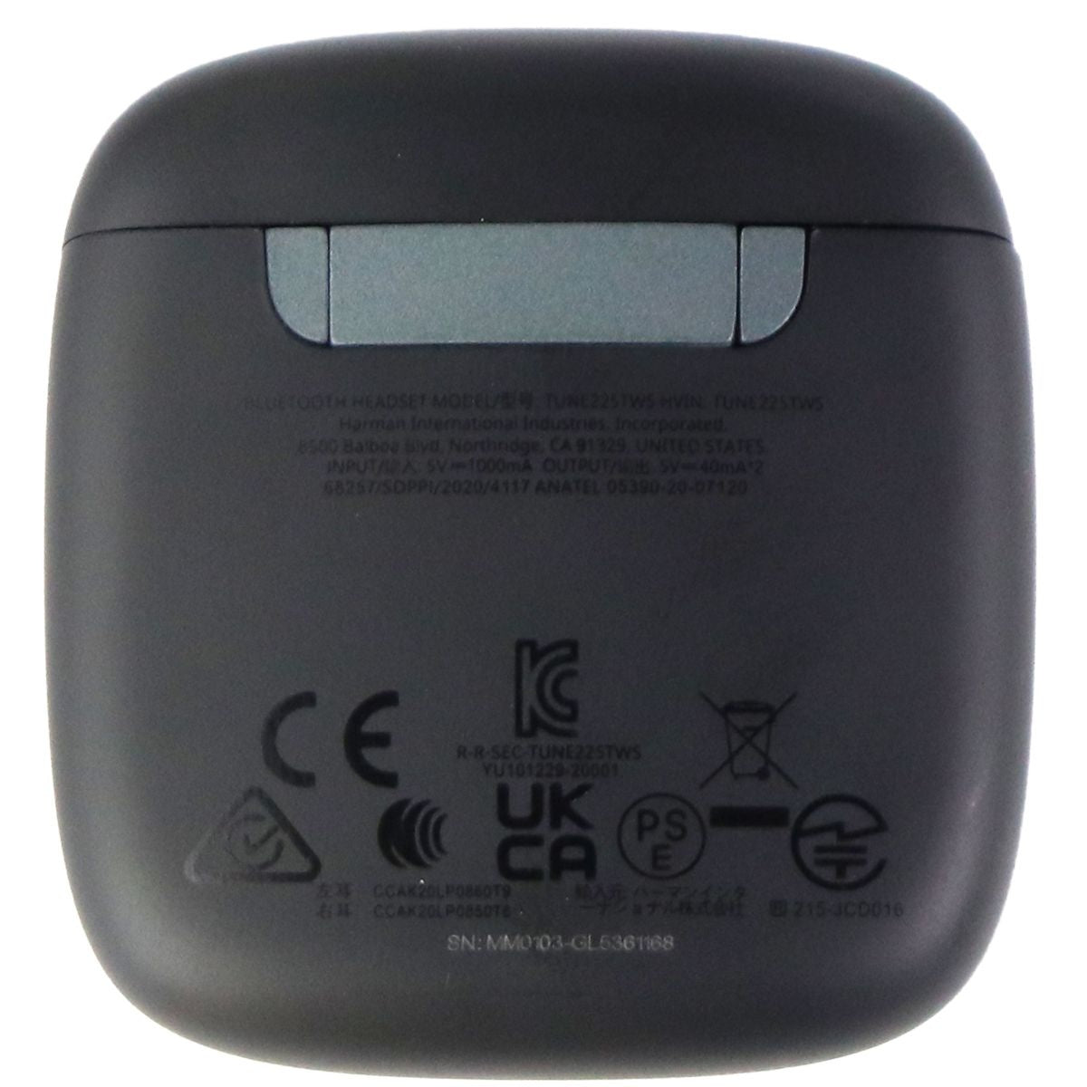 JBL Tune 225TWS True Wireless Bluetooth Earbud Headphones - Black