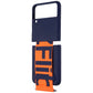 Samsung Silicone Cover with Strap for Galaxy Z Flip3 5G - Navy / Orange Cell Phone - Cases, Covers & Skins Samsung Electronics - Simple Cell Bulk Wholesale Pricing - USA Seller