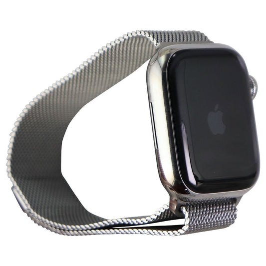 Apple Watch Series 7 (A2475) GPS + Cellular 41mm Silver Stainless Steel/Mil Loop Smart Watches Apple    - Simple Cell Bulk Wholesale Pricing - USA Seller