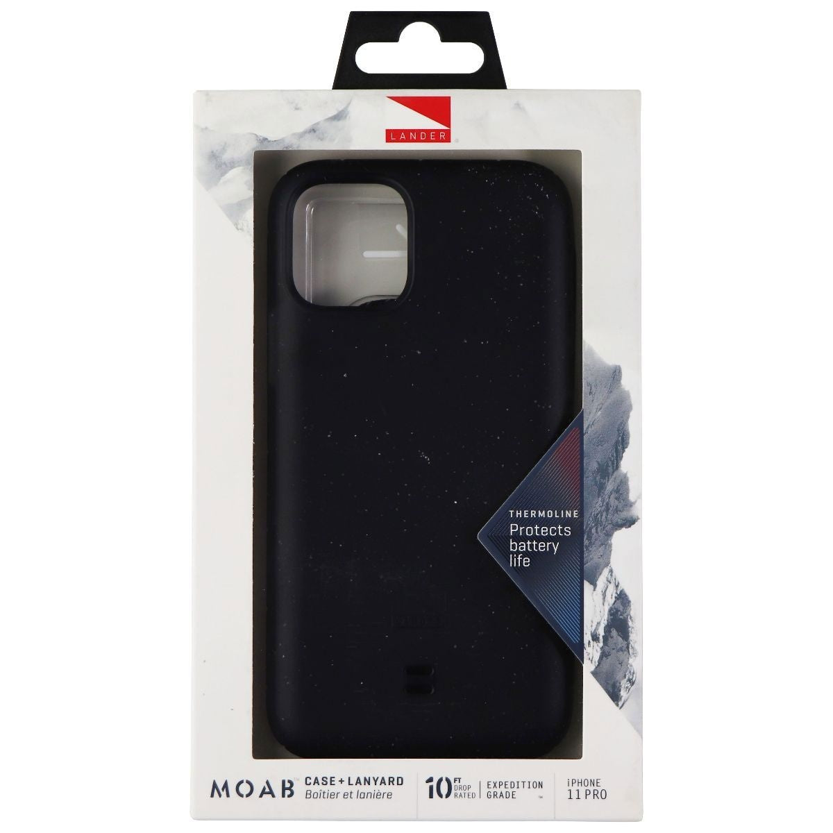Lander Moab Rugged Outdoor Case for Apple iPhone 11 Pro - Black Cell Phone - Cases, Covers & Skins Lander - Simple Cell Bulk Wholesale Pricing - USA Seller