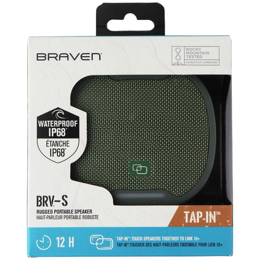 Braven Tap-In BRV-S Rugged Portable Bluetooth Speaker - Green Cell Phone - Audio Docks & Speakers Braven    - Simple Cell Bulk Wholesale Pricing - USA Seller