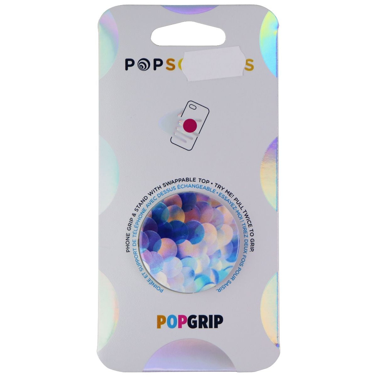 PopSockets PopGrip Swappable Top Holder for Phones & Tablets - Shimmer Scales Cell Phone - Mounts & Holders PopSockets    - Simple Cell Bulk Wholesale Pricing - USA Seller