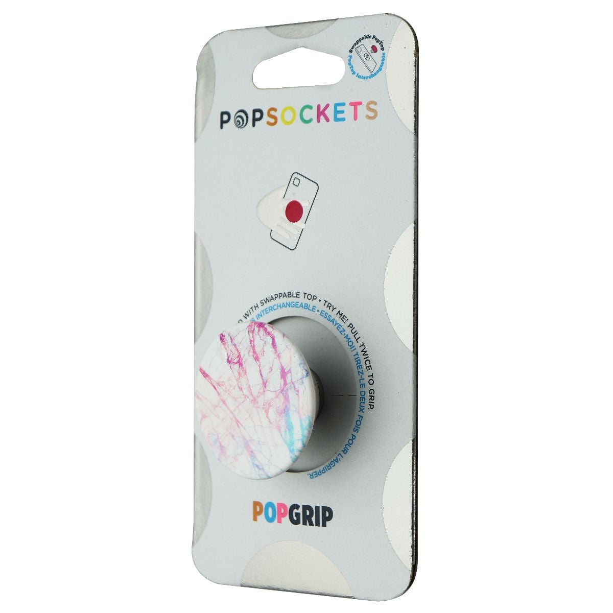 PopSockets PopGrip: Phone Grip and Phone Stand - Aurora Granite Cell Phone - Mounts & Holders PopSockets - Simple Cell Bulk Wholesale Pricing - USA Seller