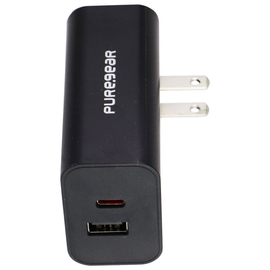 PureGear LightSpeed Dual USB-C and USB-A Universal Wall Charger - Black Cell Phone - Chargers & Cradles PureGear    - Simple Cell Bulk Wholesale Pricing - USA Seller