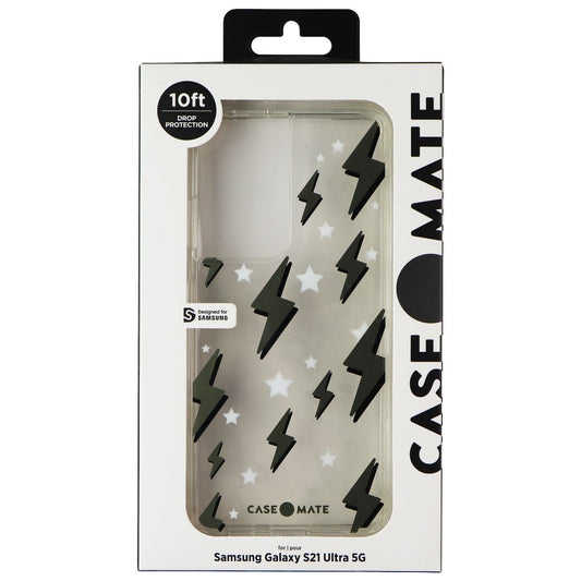 Case-Mate Tough Prints Series Case for Galaxy S21 Ultra (5G) - Thunder Bolts Cell Phone - Cases, Covers & Skins Case-Mate    - Simple Cell Bulk Wholesale Pricing - USA Seller