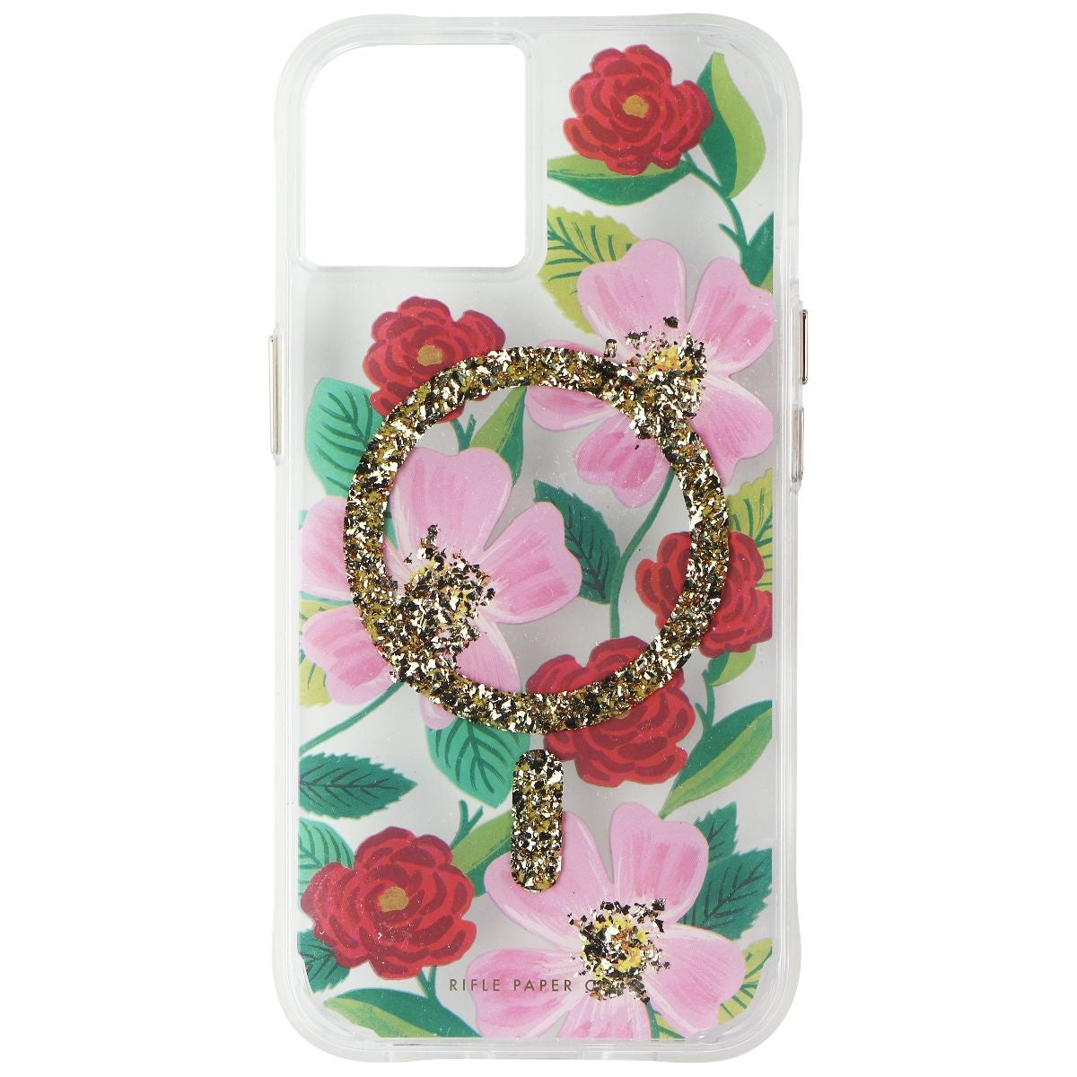 Rifle Paper Co. Series Case for MagSafe for iPhone 14 - Rose Garden/Gold Cell Phone - Cases, Covers & Skins Case-Mate - Simple Cell Bulk Wholesale Pricing - USA Seller